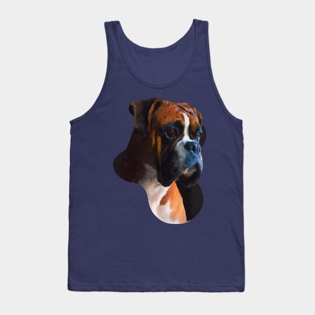 Boxer dog portrait painting Tank Top by Arteria6e9Vena